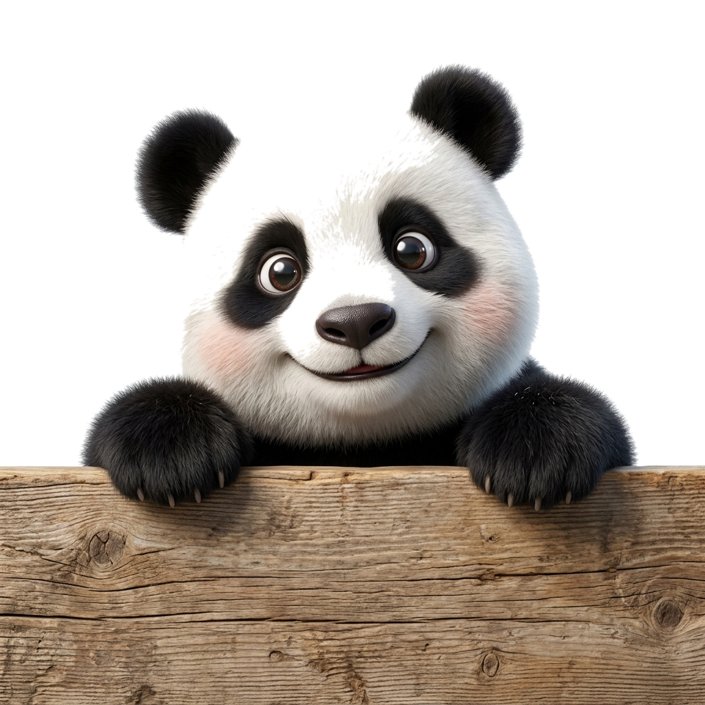 Peeking Panda